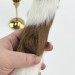 Cow Fluffy Faux Fur Taper LED Candle