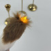 Cow Fluffy Faux Fur Taper LED Candle