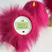 Fuchsia Furry LED Pillar Candle — Funky