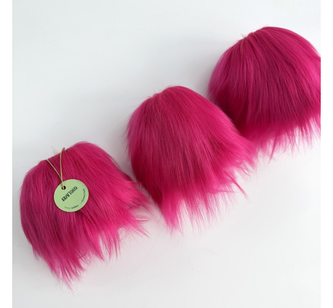 Fuchsia Furry LED Pillar Candle — Funky