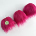 Fuchsia Furry LED Pillar Candle — Funky