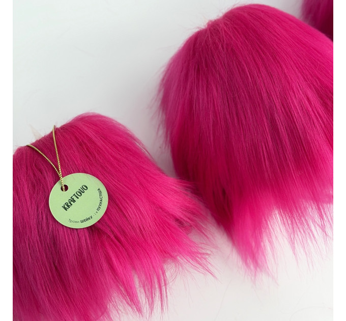 Fuchsia Furry LED Pillar Candle — Funky