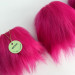 Fuchsia Furry LED Pillar Candle — Funky
