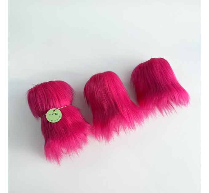 Fuchsia Furry LED Pillar Candle — Luxury