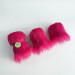 Fuchsia Furry LED Pillar Candle — Luxury