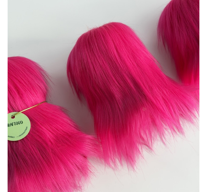 Fuchsia Furry LED Pillar Candle — Luxury