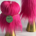 Fuchsia Furry LED Pillar Candle — Luxury