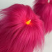 Fuchsia Furry LED Pillar Candle — Luxury