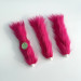 Fuchsia Furry LED Taper Candle — Funky