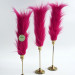 Fuchsia Furry LED Taper Candle — Funky