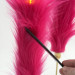 Fuchsia Furry LED Taper Candle — Funky