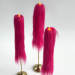 Fuchsia Furry LED Taper Candle — Luxury