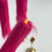 Fuchsia Furry LED Taper Candle — Luxury
