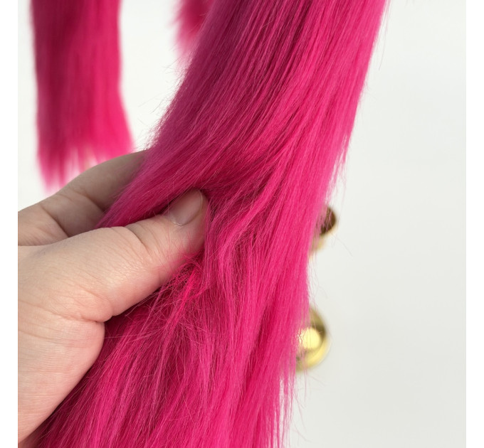 Fuchsia Furry LED Taper Candle — Luxury