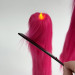 Fuchsia Furry LED Taper Candle — Luxury
