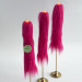 Fuchsia Furry LED Taper Candle — Luxury