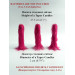 Fuchsia Furry LED Taper Candle — Luxury