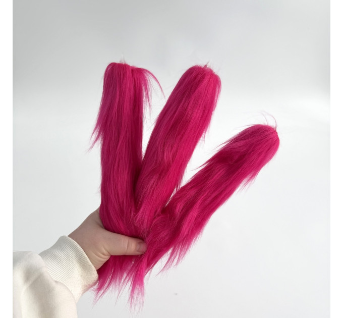 Fuchsia Furry LED Taper Candle — Luxury