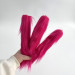 Fuchsia Furry LED Taper Candle — Luxury