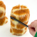 Giraffe Faux Fur Pillar LED Candle