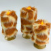 Giraffe Faux Fur Pillar LED Candle