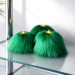 Green Furry LED Pillar Candle - Funky