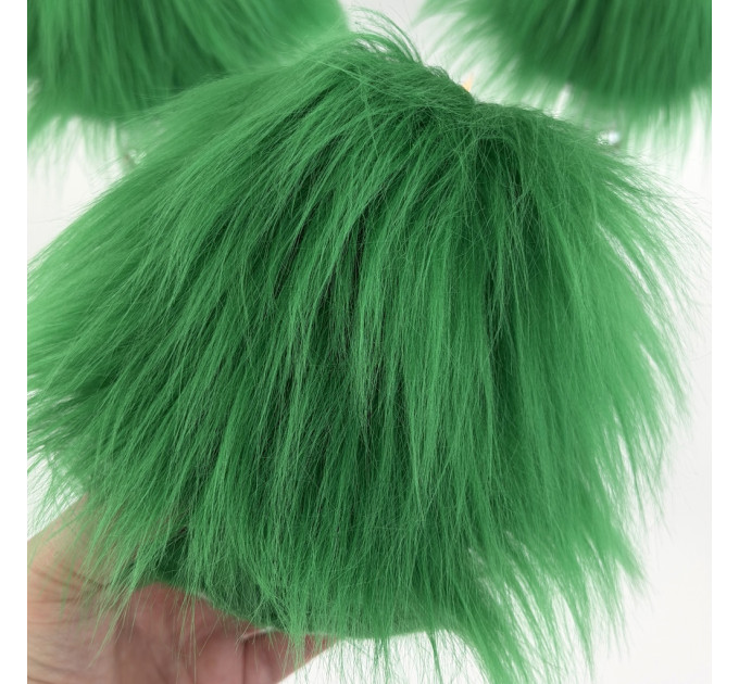 Green Furry LED Pillar Candle - Funky
