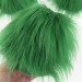 Green Furry LED Pillar Candle - Funky