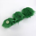 Green Furry LED Pillar Candle - Funky