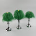 Green Furry LED Pillar Candle - Funky