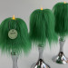 Green Furry LED Pillar Candle - Luxury