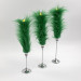 Green Furry LED Taper Candle - Funky