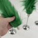 Green Furry LED Taper Candle - Funky
