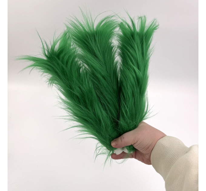Green Furry LED Taper Candle - Funky