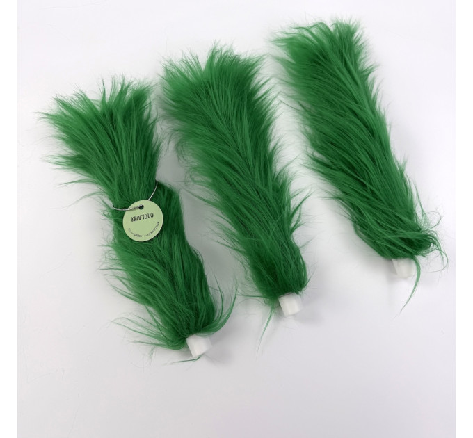 Green Furry LED Taper Candle - Funky