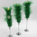 Green Furry LED Taper Candle - Funky