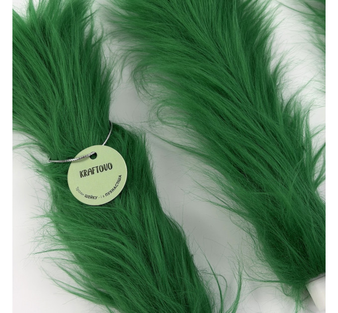 Green Furry LED Taper Candle - Funky