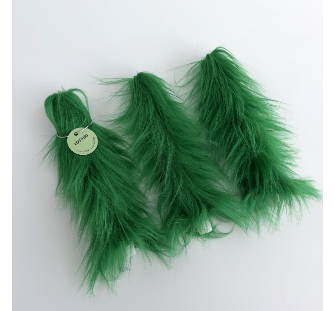 Green Furry LED Taper Candle - Luxury