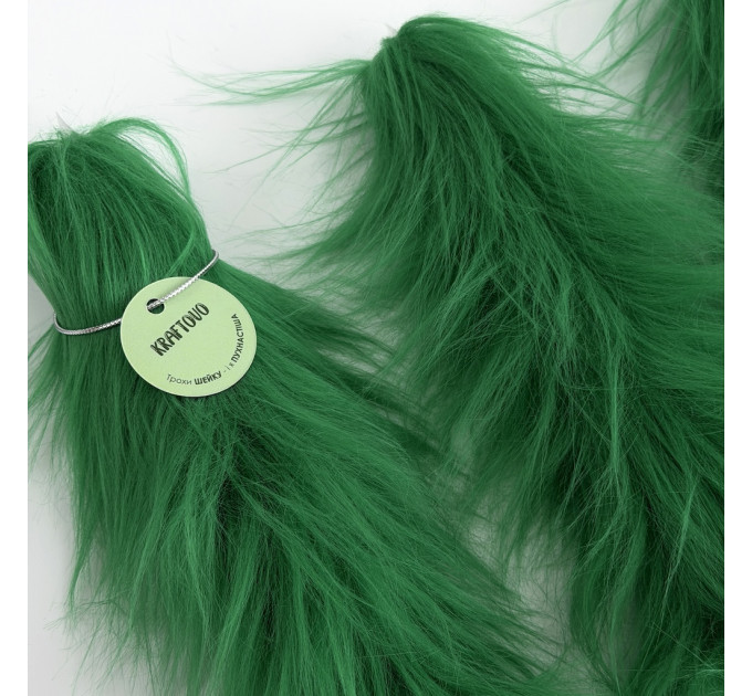 Green Furry LED Taper Candle - Luxury