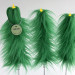 Green Furry LED Taper Candle - Luxury