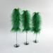 Green Furry LED Taper Candle - Luxury