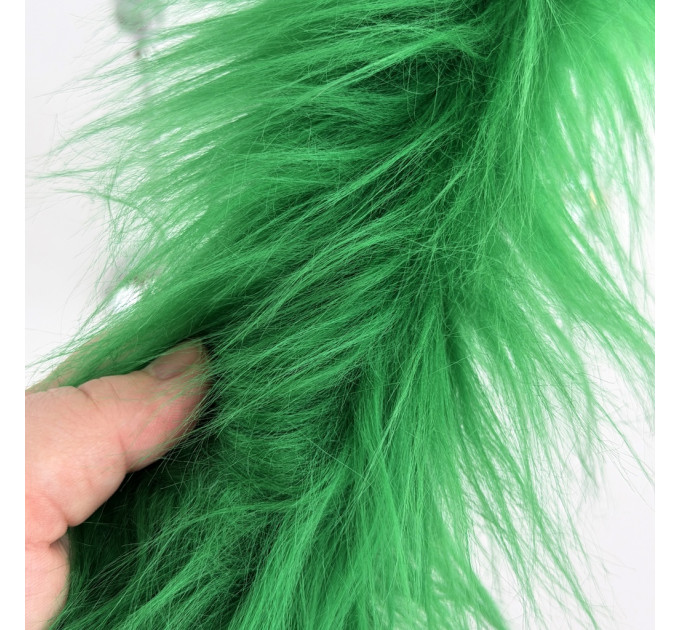 Green Furry LED Taper Candle - Luxury