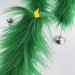 Green Furry LED Taper Candle - Luxury