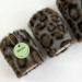 Leopard Faux Fur Pillar LED Candle — Dark