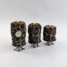 Leopard Faux Fur Pillar LED Candle — Dark
