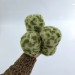 Leopard Faux Fur Pillar LED Candle — Green