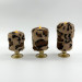 Leopard Faux Fur Pillar LED Candle — Classic