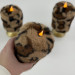 Leopard Faux Fur Pillar LED Candle — Classic