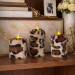 Leopard Faux Fur Pillar LED Candle — Classic