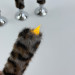 Leopard Faux Fur Taper LED Candle — Dark